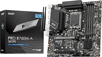 MSI PRO B760M-A WIFI DDR4 マザーボード Amazon.com: MSI PRO B760M-A WiFi DDR4 ProSeries Motherboard